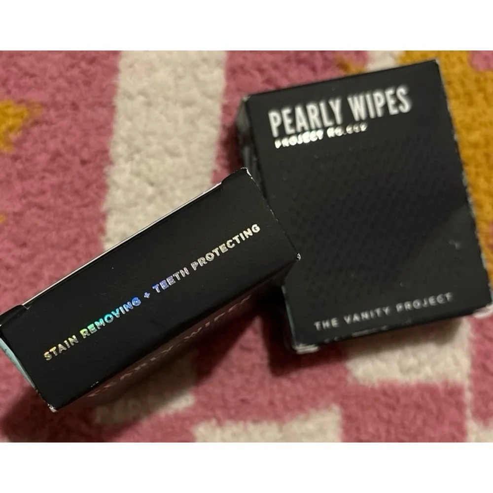 NEW The Vanity Project Pearly Wipes Teeth Stain Removing Wipes, 12ct.‎ x2